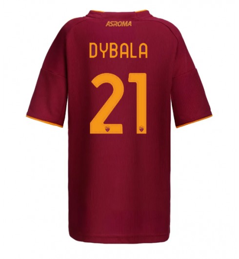 AS Roma Paulo Dybala #21 Domácí Dres pro Dámské 2025-26 Krátký Rukáv AS Roma Paulo Dybala #21 Domácí Dres pro Dámské 2025-26 Krátký Rukáv
